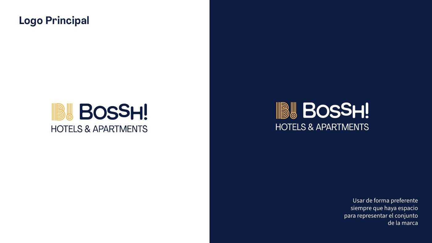 Logotipo principal de Bossh!