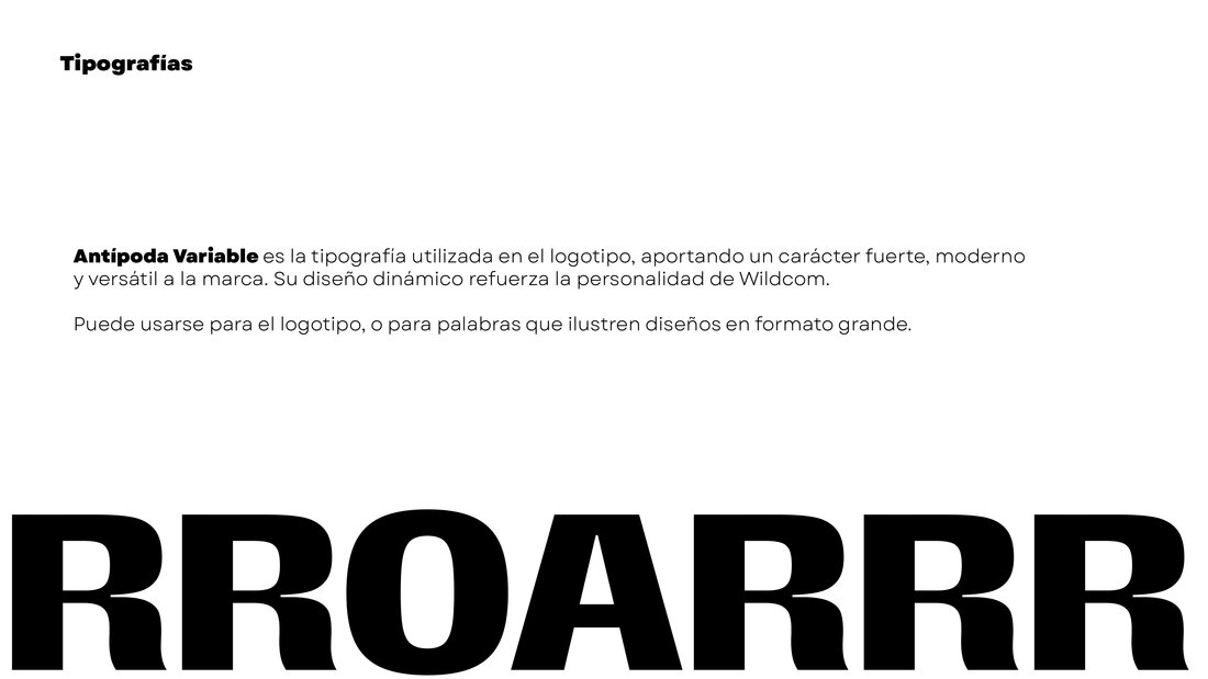 Tipografía Antípoda Variable — RROARRR